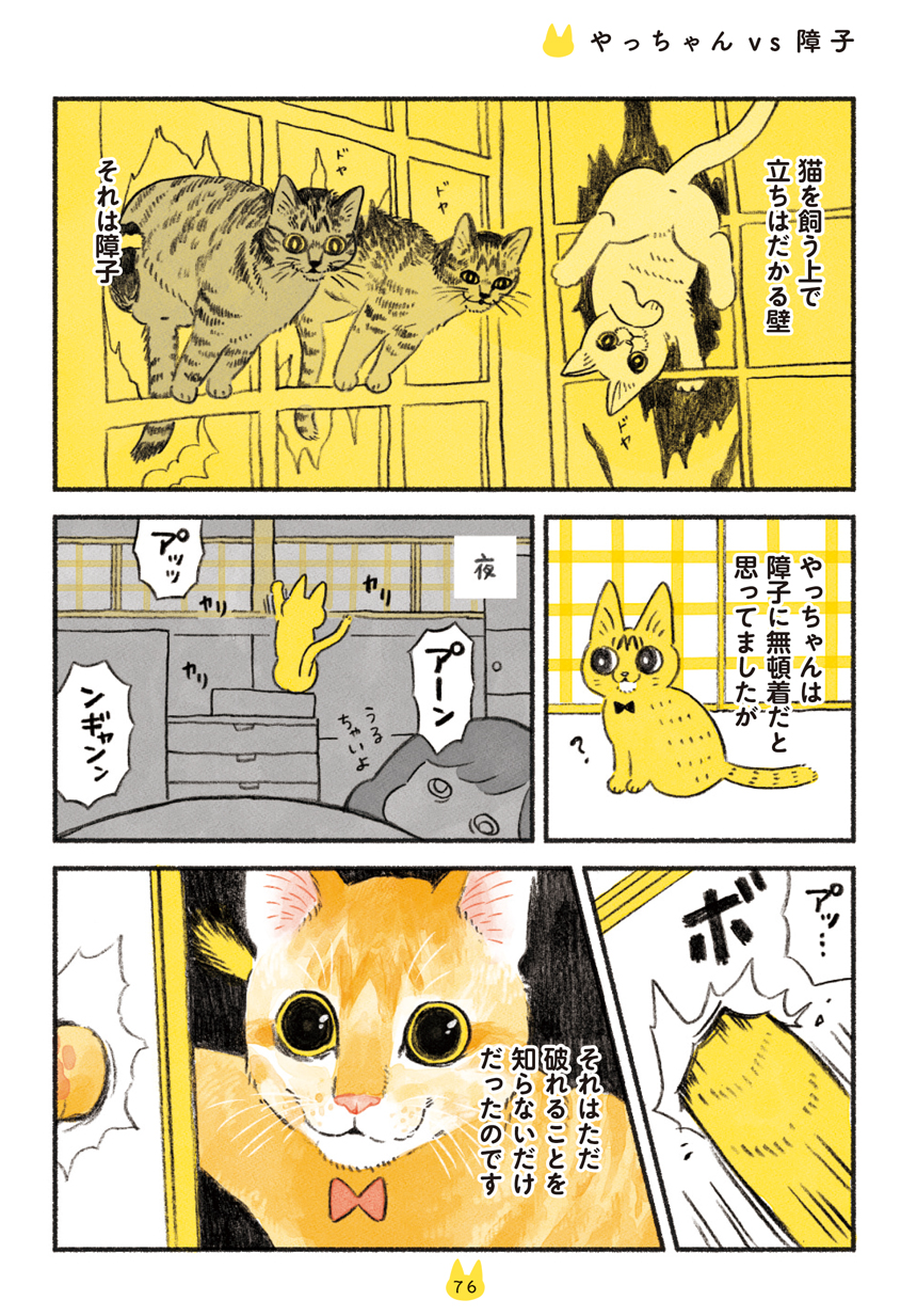 第12回 やっちゃん VS 障子 | 茶トラのやっちゃん | 漫画掲載ページ ...